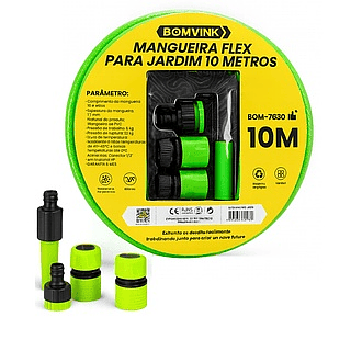 MANGUEIRA FLEX PARA JARDIM 10 METROS BOMVINK