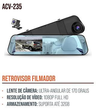 RETROVISOR DIGITAL MULTIFUNCIONAL AUTOMOTIVO AIKER