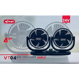 MINI VENTILADOR AUTOMOTIVO DUPLO 24V 13W KNUP