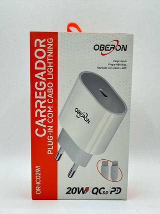 CARREGADOR RAPIDO PLUG-IN COM CABO LIGHTNING OBERON