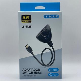 ADAPTADOR SWITCH HDMI 4K FULL HD IT-BLUE