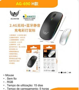 MOUSE SEM FIOS 2.4G+BLUETOOTH ALTOMEX