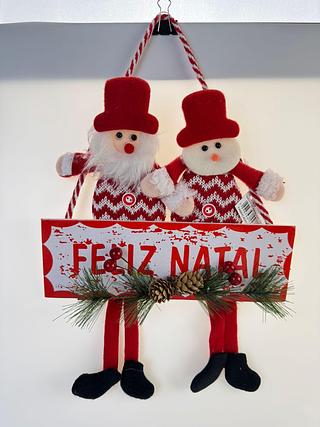 ENFEITE DE NATAL FELIZ NATAL OÁSIS MARKET