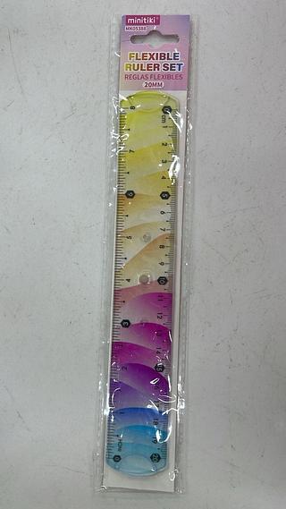 RÉGUA FLEXÍVEL COLORIDA 20MM MINITIKI