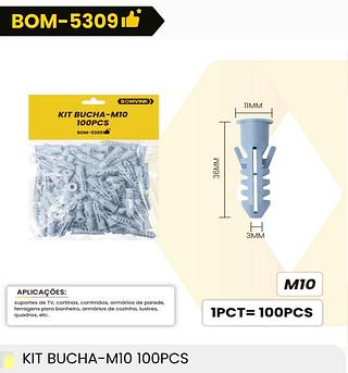 KIT BUCHA - M10 100PCS BOMVINK
