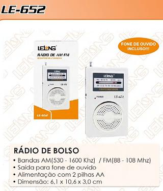 MINI RADIO AM\FM LELONG