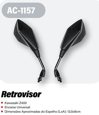 RETROVISAR REBAIXADO HASTE CURTA MEDIA HONDA ATEC