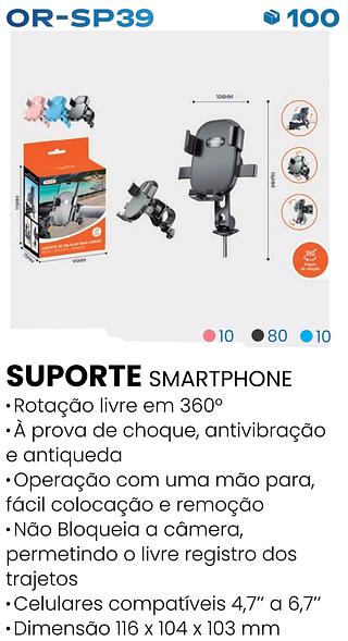 SUPORTE DE CELULAR PARA GUIDÃO MOTO/BICICLETA/PATINETE OBERON