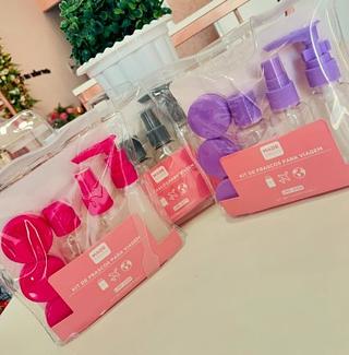 KIT DE FRASCOS PARA VIAGEM MADE BASIC 8EM1 LUATEK