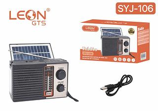 RADIO RECEPTOR FM/AM/SW1 CARTAO DE MEMORIA 3 BANDAS LEON GTS