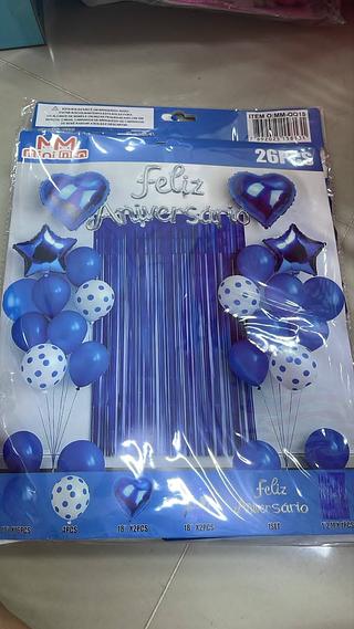 PACOTE DE BALÕES FELIZ ANIVERSARIO MINIMEN