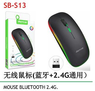 MOUSE WIRELESS CHARGING RGB VERDE