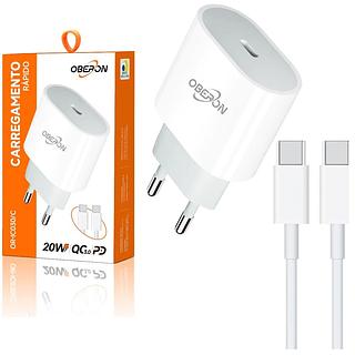CARREGADOR RAPIDO 20W QC3.0 PD OBERON