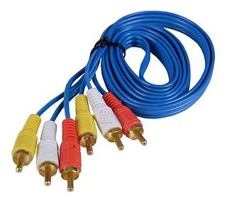 CABO 3 RCA+3RCA 1.5M IT-BLUE