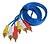 CABO 3 RCA+3RCA 1.5M IT-BLUE