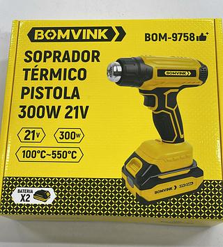 SOPRADOR TERMICO PISTOLA 300W 21V BOMVINK