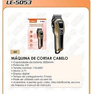 MAQUINA DE CORTAR CABELO PROFISSIONAL LELONG