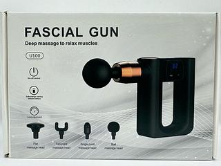 FASCIAL GUN DEEP MASSAGE TO RELAX MUSCLES