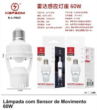 SUPORTE DE LAMPADA KAPBOM