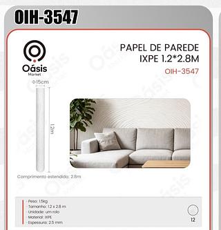 PAPEL DE PAREDE IXPE 1.2*2.8M OÁSIS MARKET