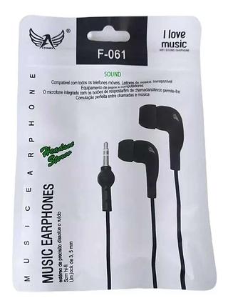 MUSIC EARPHONES ESTEREO DE PRECISÃO CANCELAMENTO SOM ALTOMEX