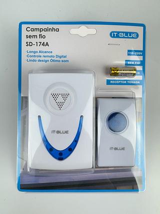 CAMPAINHA SEM FIO 110-220V IT-BLUE