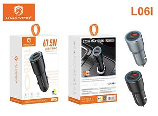 FONTE VEICULAR USB+TIPO-C 45W HMASTON