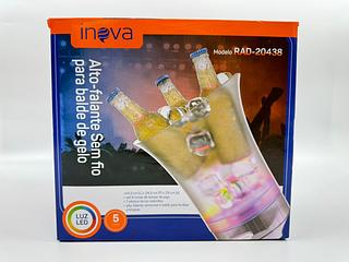 BALDE DE GELO COM ALTO-FALANTE SEM FIO INOVA