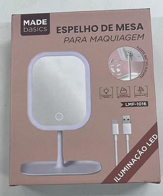 ESPELHO DE MESA PARA MAQUIAGRM MADE BASICS