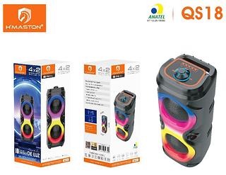 CAIXA DE SOM 4X2 ALTO FALANTES COM USB/BLUETOOTH/RADIO FM H'MASTON