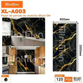 PAPEL DE PAREDE 60CMX2M ALUMINUM FOIL STICKER