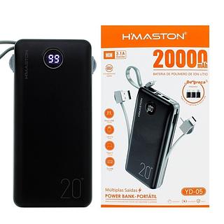 POWER BANK-PORTATIL MULTIPLAS SAIDAS 20000MAH H´MASTON