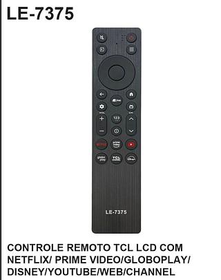 CONTROLE REMOTO TCL LCD NETFLIX LELONG