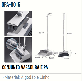 CONJUNTO DE VASSOURA E PA OPAPRO