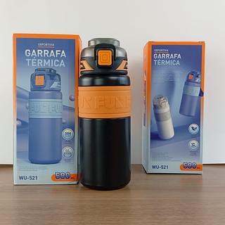 GARRAFA TÉRMICA ESPORTIVA 580ML AÇO INOXIDAVEL