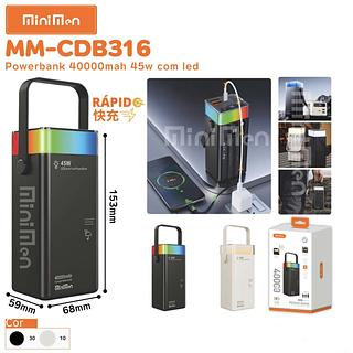 POWER BANK PORTATIL 40000MAH PD45W MINIMEN