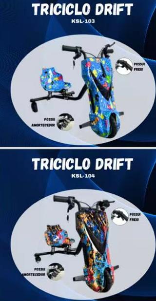 PATINETE ELÉTRICO TRICICLO INFANTIL DE 3 RODAS COM MOTOR DE 350W