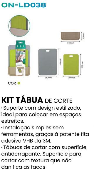 CONJUNTO DE TABUAS DE CORTAR COM ESTOJO 2 EM 1 ONISTEK