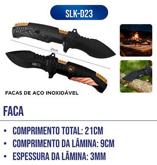 CANIVETE FACA TATICA TRILHA PESCA FIRE FIGHTER CAMPING