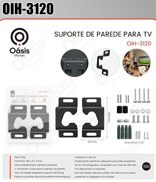 SUPORTEE DE PAREDE PARA TV OÁSIS MARKET