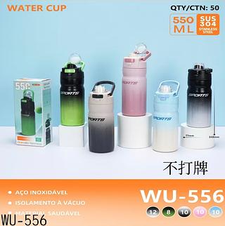 GARRAFA TERMICA 550ML 304 AÇO INOXIDÁVEL 55º