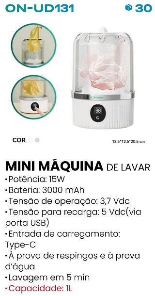 MINI MÁQUINA DE LAVAR ONISTEK