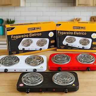 FOGAREIRO ELETRICO POTENCIA 2000W 2 BOCAS NAVY+TOOLS