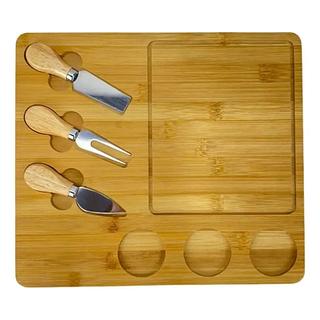 TÁBUA GOURMET COM 3 UTENSILIOS MADE BASICS