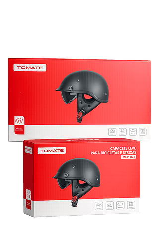 CAPACETE LEVE PARA BICICLETAS ELETRICAS TOMATE