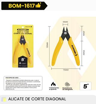ALICATE DE CORTE DIAGONAL BOMVINK