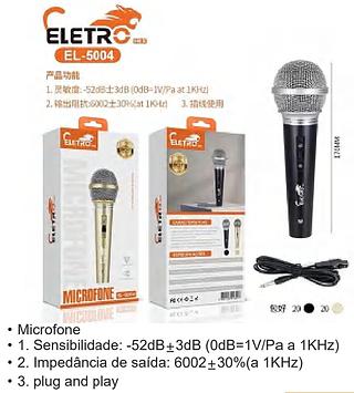 MICROFONE TECNOLOGLA DE TRANSMISSAO SEM FIOS ELETRO