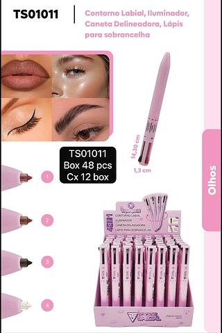 LAPIS PARA SOBRANCELHA/CONTORNO LABIAL 4EM1 TOQUE SPECIAL