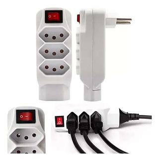 RÉGUA DE TOMADA 4 CONEXÕES PADRÃO NACIONAL 10A 250V LUATEK