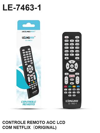 CONTROLE REMOTO AOC LCD COM NETFLIX LELONG MAX